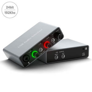 أرخص جهاز تسجيل صوتي احترافي xlr خارجي 24bit khz معدات تسجيل استوديو usb من أرخص واجهة - Product Image 1