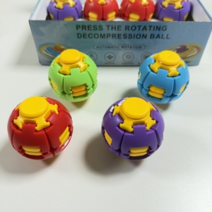 Creative 3D Printed Press <b>Rotation</b> Ball Fidget Toy Portable Finger Spinner <b>Desk</b> Ornament Stress Relief Toy - Product Image 1