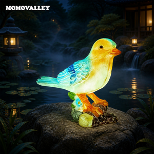Escultura de Pájaro LED MOMOVALLEY, Escultura de Pájaro Iluminada de Fibra de Vidrio para Proyectos de Paisajismo de Jardines Botánicos, Proveedor Profesional - Product Image 1