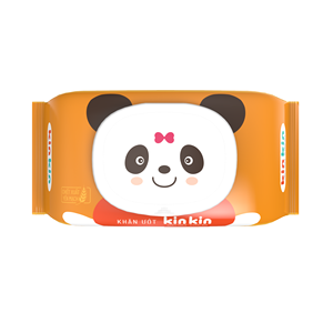 Lingettes humides KINKIN pour bébés, sans alcool, naturelles, non tissées, texturées, 80 lingettes, respectueuses de la peau, sûres contre les érythèmes, fabrication OEM - Product Image 1