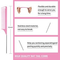 Wanmei Factory Vente en gros Offre spéciale Lot de 12 peignes et brosses à cheveux en nylon pour coiffure, comprenant un peigne à picots et un peigne à queue de rat, outils de coiffure