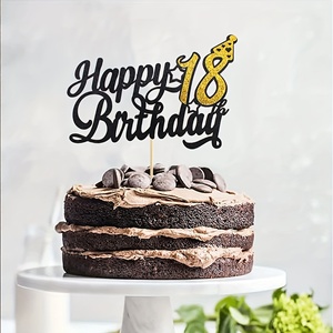 1 Pieza <span class=keywords><strong>de</strong></span> Adorno <span class=keywords><strong>para</strong></span> Pastel <span class=keywords><strong>de</strong></span> Feliz <span class=keywords><strong>Cumpleaños</strong></span> Número <span class=keywords><strong>18</strong></span>, Decoración Brillante <span class=keywords><strong>para</strong></span> Pastel <span class=keywords><strong>de</strong></span> <span class=keywords><strong>Cumpleaños</strong></span> <span class=keywords><strong>de</strong></span> <span class=keywords><strong>18</strong></span> Años, Suministros <span class=keywords><strong>para</strong></span> Decoración <span class=keywords><strong>de</strong></span> Fiestas <span class=keywords><strong>de</strong></span> <span class=keywords><strong>Cumpleaños</strong></span> - Product Image 2