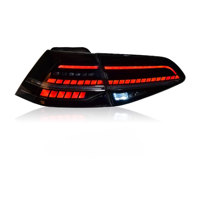 Nouveaux feux de freinage à LED à lentille transparente JY pour VW Golf 7 MK7 2013-2019, système d'éclairage automobile, clignotants séquentiels, feux arrière de voiture