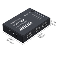 Commutateur HDTV 5 ports 4K 60Hz, 5 entrées 1 sortie, avec télécommande IR, prend en charge HDR HDCP2.2 3D pour TV PS5 Xbox