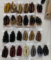 Extensions de Cheveux Tressés au Crochet Bouclés Ombrés Style Boucles Italiennes Spirales Ondulées Courtes de Qualité Supérieure de 8 à 10 Pouces
