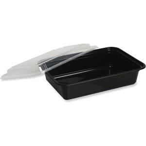 TORECT32 Envase de Plástico Desechable Negro/Transparente para Alimentos de 32 oz con Tapa 8.81 X 6.02 X 2.24 150/Caja - Product Image 2
