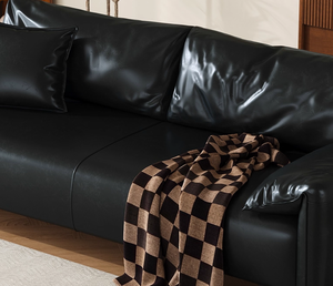 फैशन आधुनिक शैली का तेल मोम चमड़े के साथ छोटे अपार्टमेंट रहने वाले कमरे के लिए कई रंगों के सोफे के अंदर लेटेक्स के साथ - Product Image 4