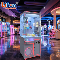 LIFUN Machine à griffes géante de 31 pouces, attrapeur de jouets en peluche blanc, machine de jeu d'arcade à prix gagnés