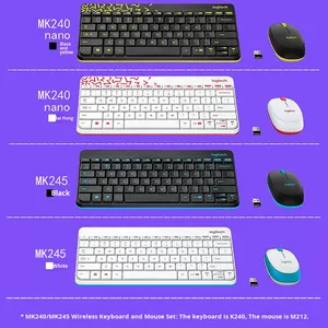 Ban đầu Logitech MK240 kích thước nhỏ chuột không dây và bàn phím Combo kit trong kho - Product Image 2