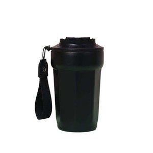 Stainless Steel Octagonal Coffee <b>Mug</b> 316 Vacuum <b>Insulated</b> Portable Cup With Carrying Strap For Travel And Home Use - Product Image 4