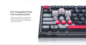 Ban đầu redmagic gk001j 3 chế độ cơ khí không dây 100 phím QS BR RGB ánh sáng bạc/đen chơi Game bàn phím - Product Image 6