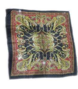 Écharpes en mousseline de polyester 100x100 cm Écharpe carrée - Product Image 3