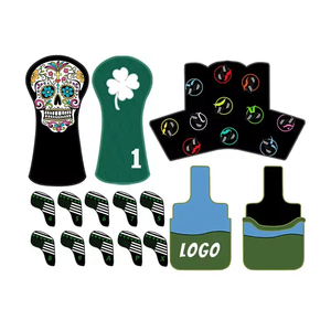 Manufacturer Design Customized Logo Pu Leather Brand Golf Iron <b>Cover</b> Golf <b>Head</b> <b>Covers</b> Custom - Product Image 1
