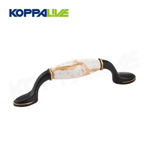 Koppalive Retro Solid Brass Dresser Drawer Pull Kitchen Cabinet <strong>Door</strong> <strong>Handle</strong> Antique Bronze <strong>Ceramic</strong> Furniture <strong>Handles</strong> - Product Image 5