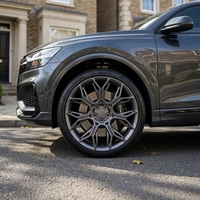 Jantes en alliage forgé sur mesure 1 pièce, finition Gunmetal usiné, motif Y, 20, 21, 22 pouces, 5x112 pour Audi Q8, SQ8, RSQ8, Q7 e-tron