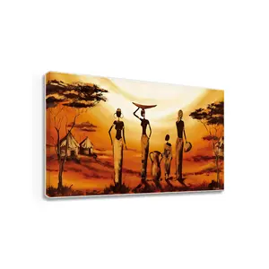 landscape canvas Painting Wall Art warm family sunset Picture painting floor printer printing machine on wall
