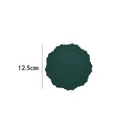 Orange Web Color Pad Style Auto Untersetzer 12,5 cm große Silikon Cup Mat Dining Runde Tischs ets 5-7 Tage Küche Hochzeit Hotel