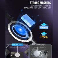 Coque de téléphone magnétique de luxe avec protection d'objectif photo en verre trempé électroplaqué pour iPhone 16 14 13 Pro Max 15 17 Air