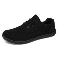 Nouvelles chaussures décontractées pour hommes à bout large et de grande taille pour l'automne et l'hiver, surface en cuir, chaussures pieds nus, vente en gros à bas prix
