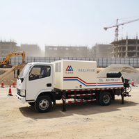 Pompe à béton montée sur camion de la marque Minle, largement utilisée pour le revêtement des tunnels autoroutiers et les travaux de génie hydraulique à grande échelle