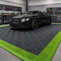 Grille de sol pour station de lavage automobile, plaque de grille de sol pour atelier de beauté automobile 4S, tapis de sol en plastique à emboîtement sans tranchée pour drainage