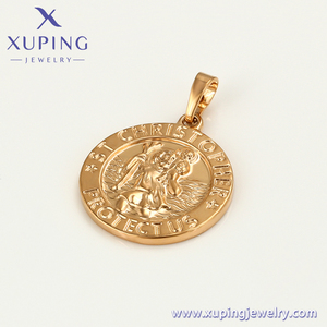 จี้รูปแม่และเด็กทรงกลมสีโรสโกลด์ ทำจากโลหะผสมทองแดง รุ่น A00608566 XUPING - Product Image 3