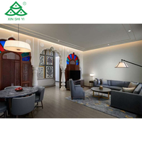 Ensemble de meubles de chambre d'hôtel 5 étoiles modernes, sur mesure, en bois massif, vente en gros directe d'usine pour villa et complexe hôtelier