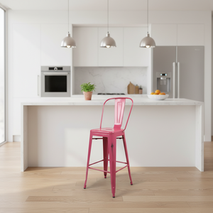 <span class=keywords><strong>Tabouret</strong></span> de bar de style <span class=keywords><strong>industriel</strong></span> rétro du milieu du siècle, <span class=keywords><strong>tabouret</strong></span> de bar moderne de <span class=keywords><strong>hauteur</strong></span> comptoir, chaise de bar américaine empilable pour cuisine, restaurant - Product Image 1