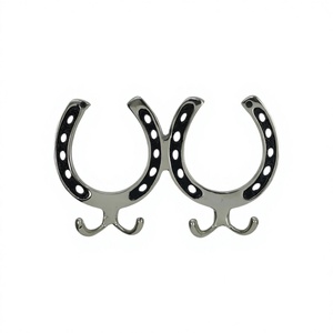 Shinny Polished Wall Hooks Cheap Price Metal Multifunctional Hook Gifts Sets Decorative Cast Aluminium Horse <b>Shoe</b> Hooks & Rail - Product Image 1
