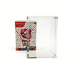 popular 151 PKMN tcg Booster Bundle Acrylic <b>case</b> protector N52 magnet Lid classic <b>display</b> High transparent - Product Image 2