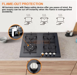 Placa Home <b>Kitchen</b> Appliances High Quality Built <b>in</b> Gas Stove 4 Burners Gas - Product Image 5