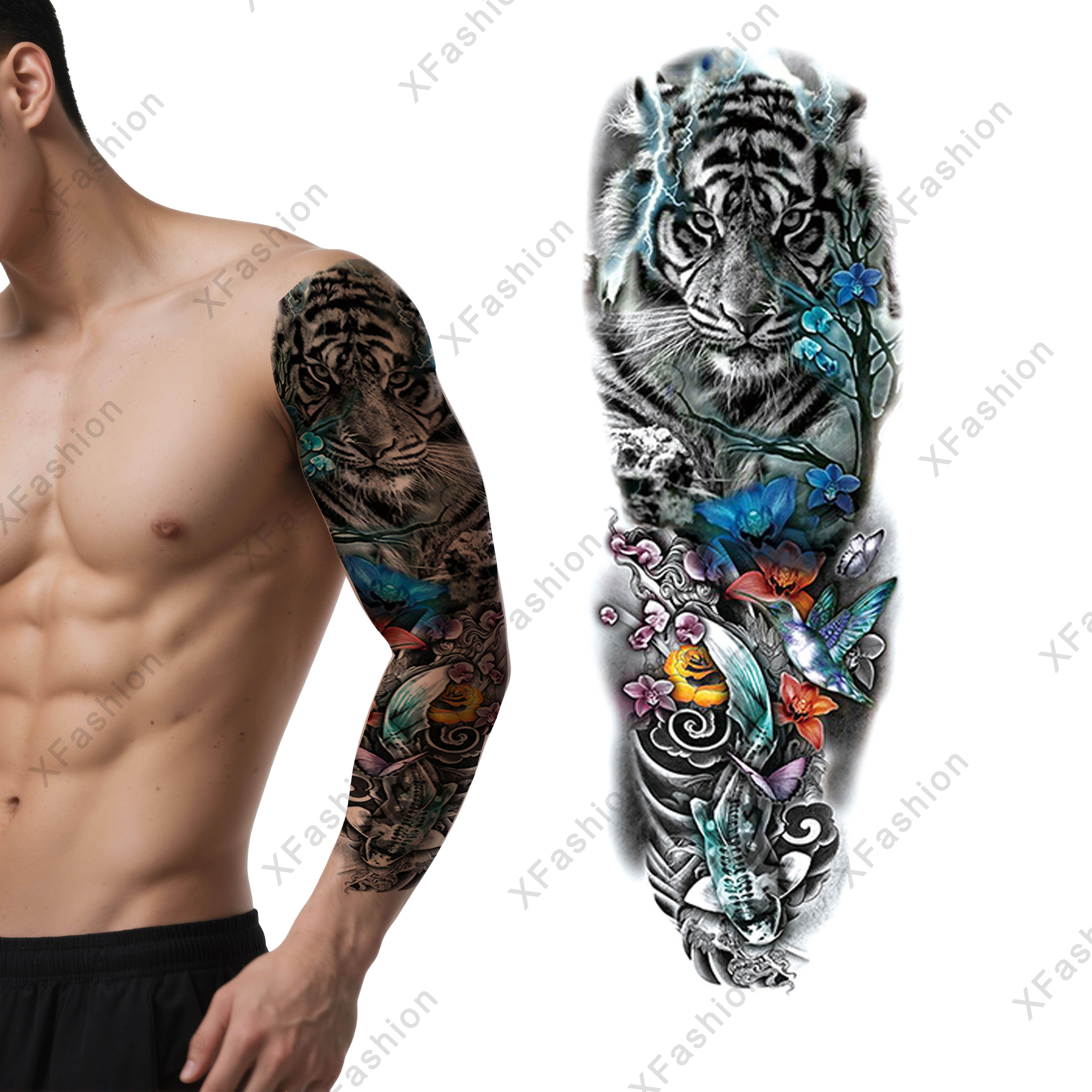 Leg Tribal Tattoos Stylish, Durable, and Easy to Wear - Main Image