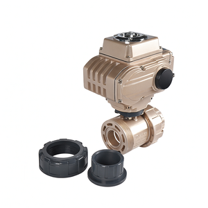 วาล์วบอลมอเตอร์ไฟฟ้า COVNA UPVC แบบสองทาง ข้อต่อคู่ ชนิดโมดูเลต 4-20mA วาล์วบอลไฟฟ้า วาล์วบอล PVC 1/2 - Product Image 3