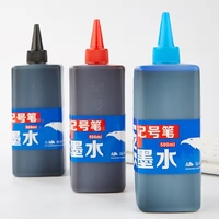 Encre marqueur indélébile permanente à base d'huile de grande capacité de haute qualité à séchage rapide 500ml papier 6mm 3 couleurs stylo marqueur 2 ans 45cc