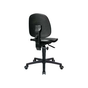 TOPSTAR Chaise pivotante de bureau TEC 40 roulettes en mousse de polyuréthane noir 410-540mm - Product Image 4