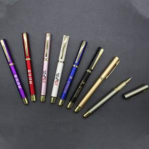 カスタムロゴインプリント付き高級ゴムコーティング販促用プラスチックジェルペン - Product Image 1