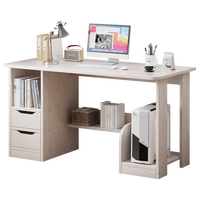 Bureau d'ordinateur moderne pour la maison et le bureau, prix direct usine, avec tiroirs et étagères de rangement pour salle d'étude et bureau à domicile