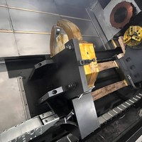 Centre de tournage CNC GSK 5 axes à double broche robuste avec changeur d'outils numérique automatique haute précision et porte-outils à 15 stations