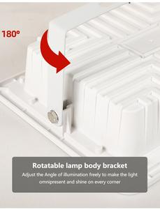 IP67 30W 65W 100W 200W 300W ABS luci di inondazione solare con sensore di movimento e pannello a parete per magazzino giardino all'aperto - Product Image 5