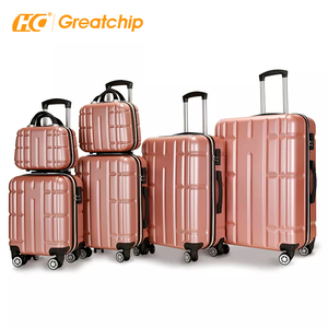 Set di 6 pezzi Hardshell in ABS <span class=keywords><strong>Elite</strong></span> con bagaglio di lusso in acciaio per <span class=keywords><strong>viaggi</strong></span> Executive transcontinentali e spedizioni familiari a cinque stelle - Product Image 2