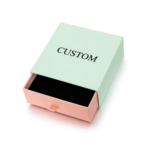 Sinh Thái Thân Thiện Với Biểu Tượng Tùy Chỉnh In Cứng Cứng Nhắc Tái Chế Phong Cách Các Tông Giấy Bao Bì Ngăn Kéo Trượt Hộp Quà Tặng Với Ribbon Xử Lý - Product Image 2
