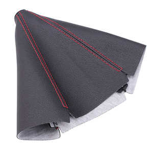 Funda de PVC para Palanca de Cambios con Costuras Rojas, Protector de Polvo para Palanca de Cambios de Coche - Product Image 1