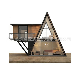 Casa Triangular Portátil de Madera, Moderna, Anticorrosiva, Ecológica, Fácil Instalación para Alojamiento en Hoteles - Product Image 4