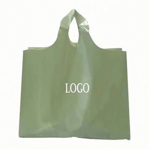 Customized Printing Clear Plastic T-Shirt Bag for Clothing Shoes and Underwear Heat-Sealed Valve Handle Custom Logo Welcome - Product Image 3