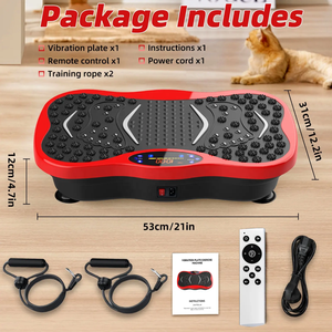 Plataforma Vibratoria Eléctrica RS Slim Body Shape <span class=keywords><strong>para</strong></span> Uso Doméstico, Máquina de <span class=keywords><strong>Ejercicio</strong></span> con 120 Niveles, Quema Grasa Fácil, Entrenamiento de Cuerpo Completo - Product Image 4
