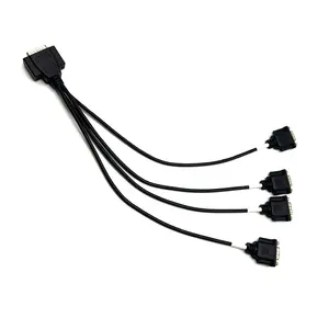 Rs 232 Cable Low Price DB 9 TO DB 25 Cable Male To Male Connector Cable 4 In 1 Cable For TV Computer Projector