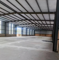 Bâtiments industriels préfabriqués modulaires en structure acier avec auvent, garantie 1 an, résistance au vent de 121+ mph, 20+
