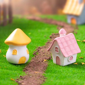 All'ingrosso Micro paesaggio creativo mucchio di pietra retrò casa fungo piccola casa giardinaggio paesaggio ornamento decorativo - Product Image 4