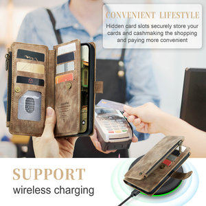 Housse CaseMe pour <span class=keywords><strong>iPhone</strong></span> 14 <span class=keywords><strong>Plus</strong></span>, étui portefeuille pour hommes et femmes d'affaires - Product Image 5