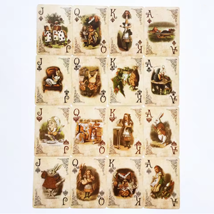 Cartas lisas de nueva calidad personalizadas de estilo Vintage, juego de mesa de Alice in Game, juego de póquer Retro, póker de regalo novedoso - Product Image 5